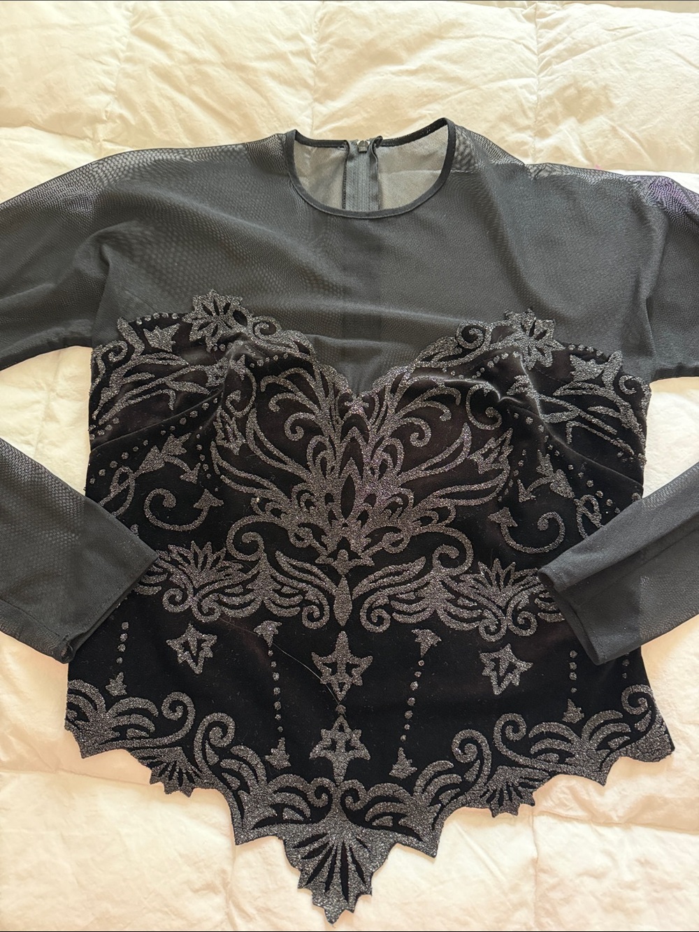 Ribkoff beaded velvet top